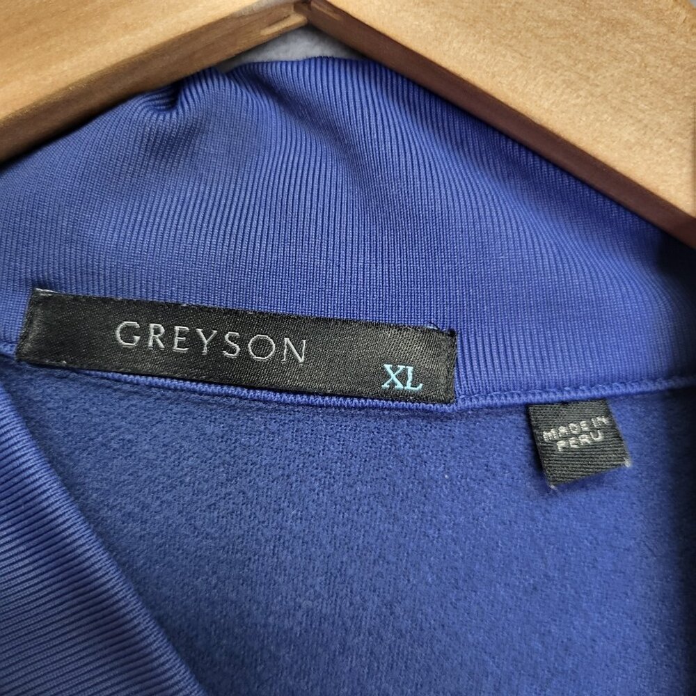 Greyson Pullover Mens XL Blue 1/4 Zip Golf Long Sleeve Siasconset Casual - Picture 9 of 10